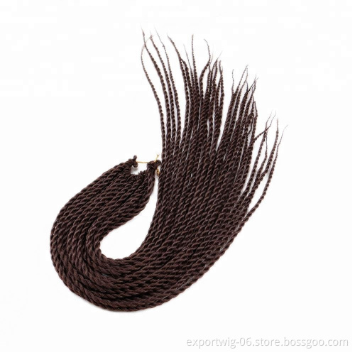 Wholesale Cheap Twist Crochet Braiding Hair 24" Synthetic Hair Extension Synthetic Jumbo Braiding Hair Senegalese Twist Braids